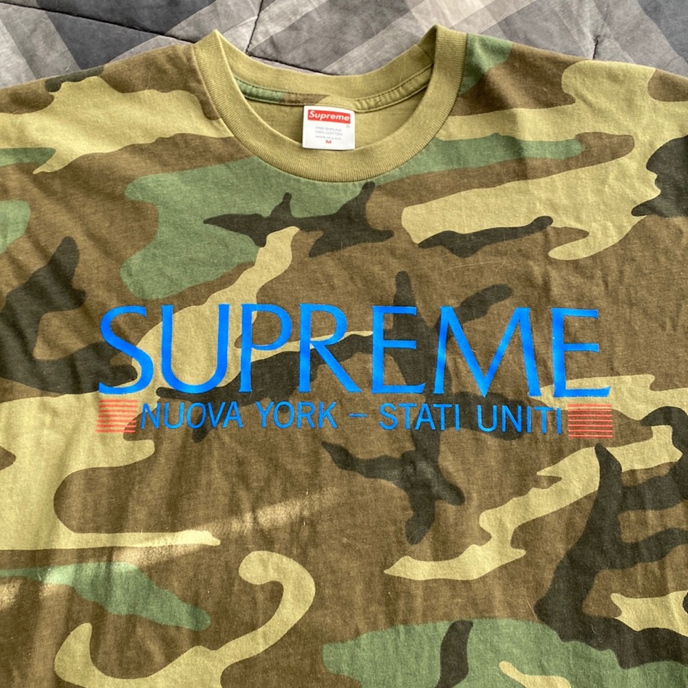 Supreme camo t shirt